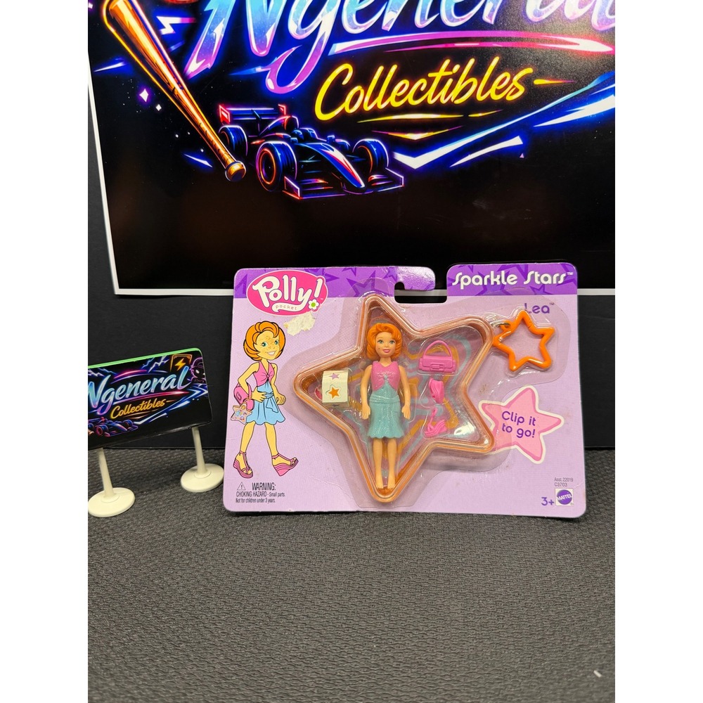 Polly Pocket Sparkle Stars Lea Doll Vintage 2003 Mattel C3703 New Sealed Star